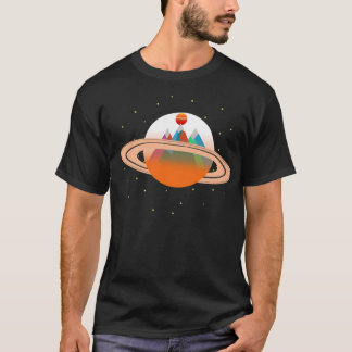 Camiseta Montanhas de Saturn Sun