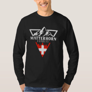 Camiseta Montanhas de Suiça Matterhorn Rockclimbing Hiki