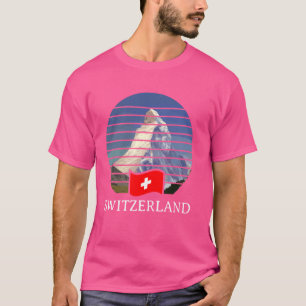 Camiseta Montanhas de Suiça Matterhorn Rockclimbing Hiki