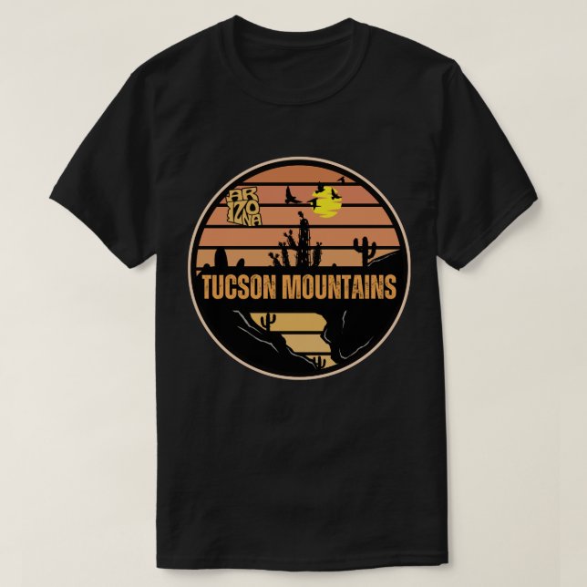 Camiseta Montanhas de Tucson, Arizona (Frente do Design)