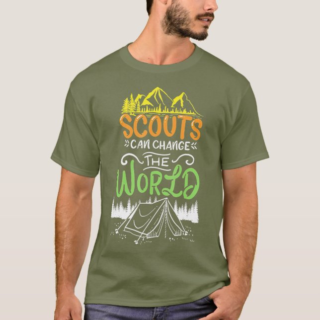 Camiseta Montanhas do Campo de Escoteiros (Frente)