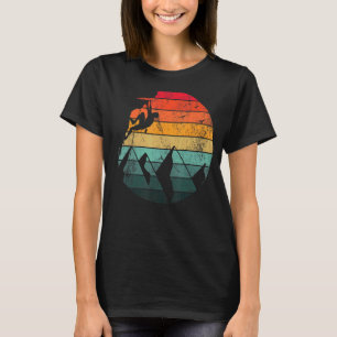 Camiseta Montanhas do Clima Bouldering Vintage Sunset Sport