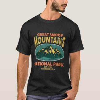 Camiseta Montanhas do Enfumaçado do excelente Tennessee cam