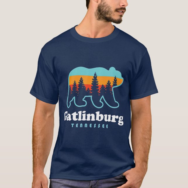 Camiseta Montanhas do Enfumaçado do Urso do Tennessee Gatli (Frente)
