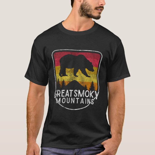 Camiseta Montanhas do Enfumaçado excelente Parque Nacional  (Frente)