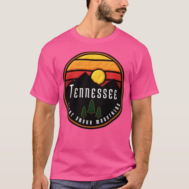 Camiseta Montanhas do enfumaçado Tennessee Ative (Frente)
