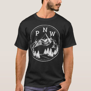Camiseta Montanhas do Pacífico Noroeste Oregon Washington