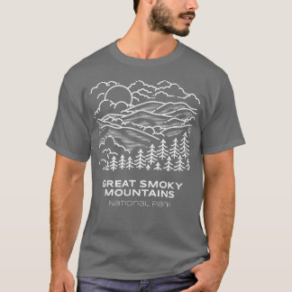 Camiseta Montanhas do Parque Nacional do Melhor Enfumaçado