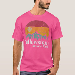 Camiseta Montanhas do Parque Nacional Yellowstone Retro Hip