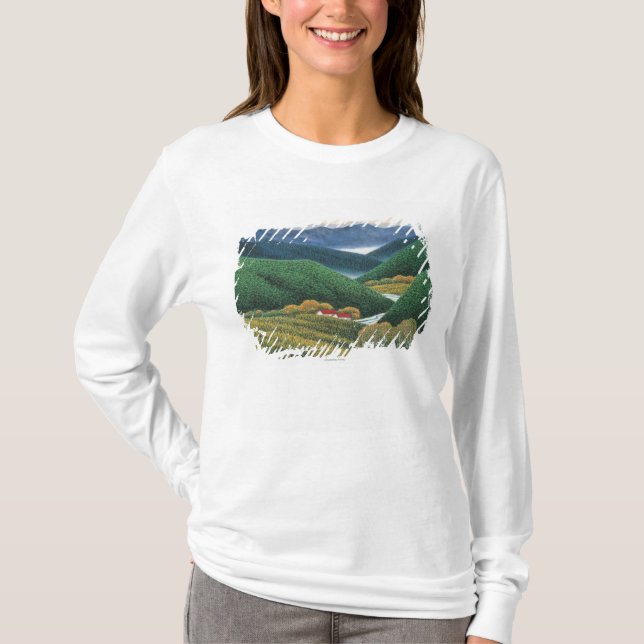 Camiseta Montanhas do primavera (Frente)