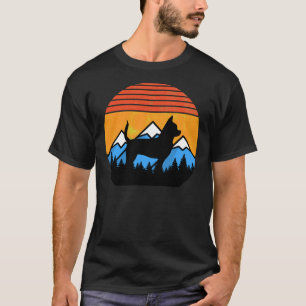 Camiseta Montanhas Do Sol E Da Forra Da Vintage Com Distânc