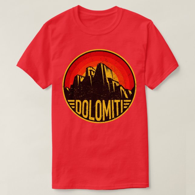 Camiseta Montanhas Dolomite (Frente do Design)