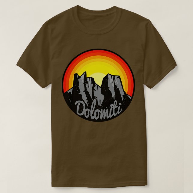 Camiseta Montanhas Dolomite 1 (Frente do Design)
