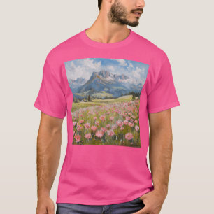 Camiseta Montanhas E Flores 3 Ativas
