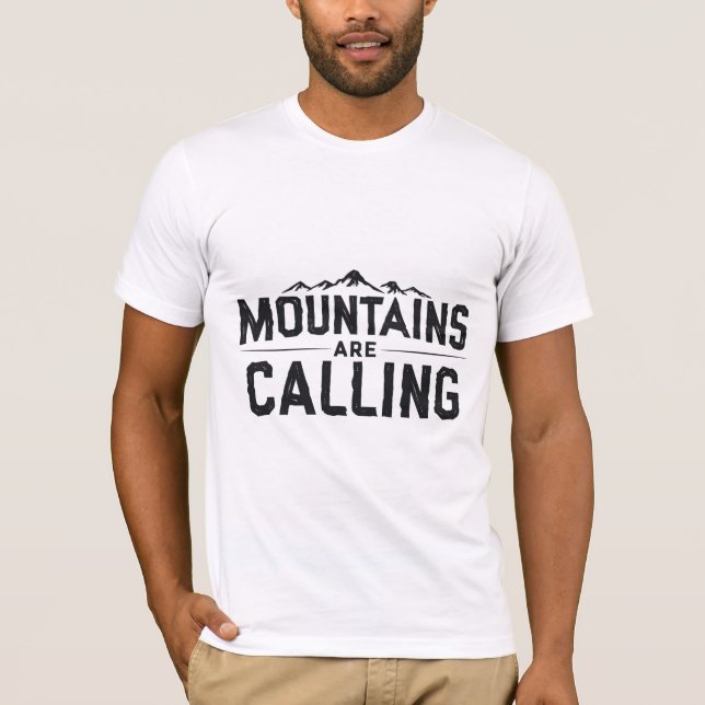 Camiseta Montanhas estão chamando (Frente)