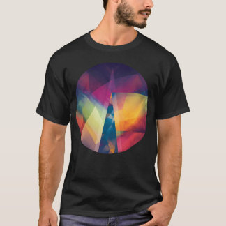 Camiseta Montanhas Geométricas Montanha Abstrata Camping Ad