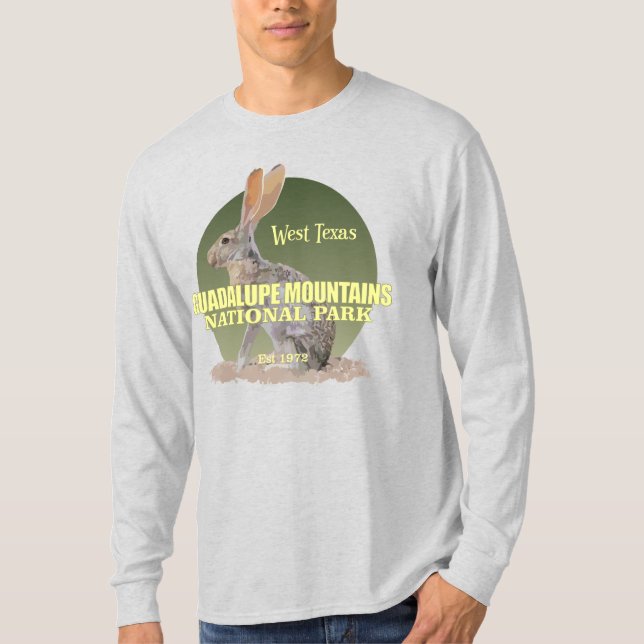 Camiseta Montanhas Guadalupe NP (coelho-jack) WT (Frente)