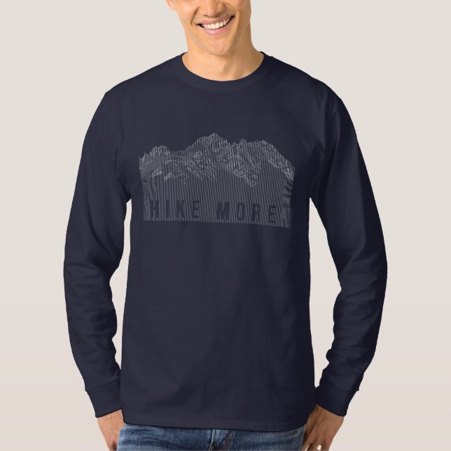 Camiseta Montanhas Hike More White (Frente)