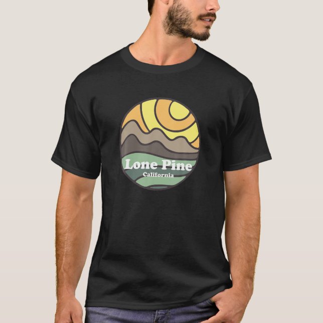 Camiseta Montanhas Lone Pine California Vacation Souveni (Frente)