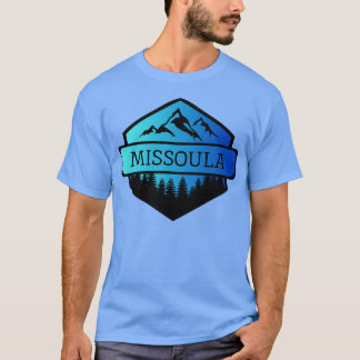 Camiseta Montanhas Montana e Árvores