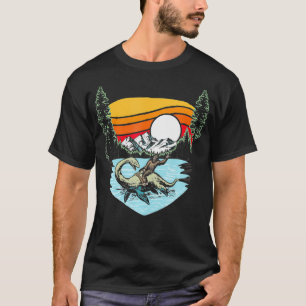 Camiseta Montanhas Nessie Montanhas Bigfoot Engraçadas 80s
