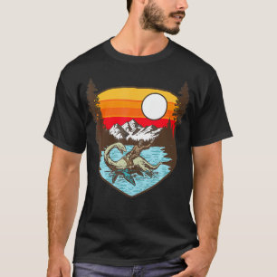 Camiseta Montanhas Nessie Montanhas Bigfoot Engraçadas 80s 