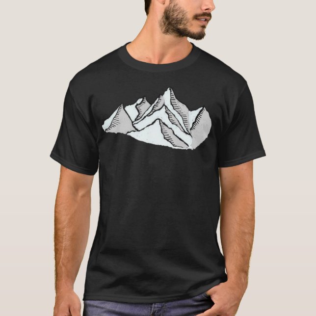 Camiseta Montanhas Nevadas Ativas (Frente)