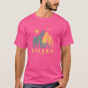 Camiseta Montanhas Niseko Japão Caminhada Ao Ar Livre Vinta