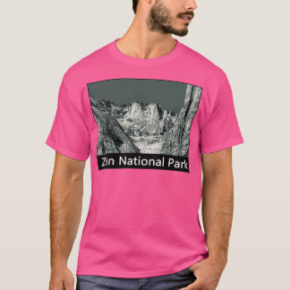 Camiseta Montanhas no Viagem do Parque Nacional do Zion