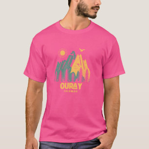 Camiseta Montanhas Ouray Colorado Caminhando ao Exterior Vi