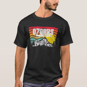 Camiseta Montanhas Ozark Ozarks Florestais Vintage Sunset R