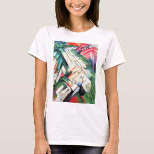 Camiseta Montanhas (Paisagem) por Franz Marc, Arte Antiga
