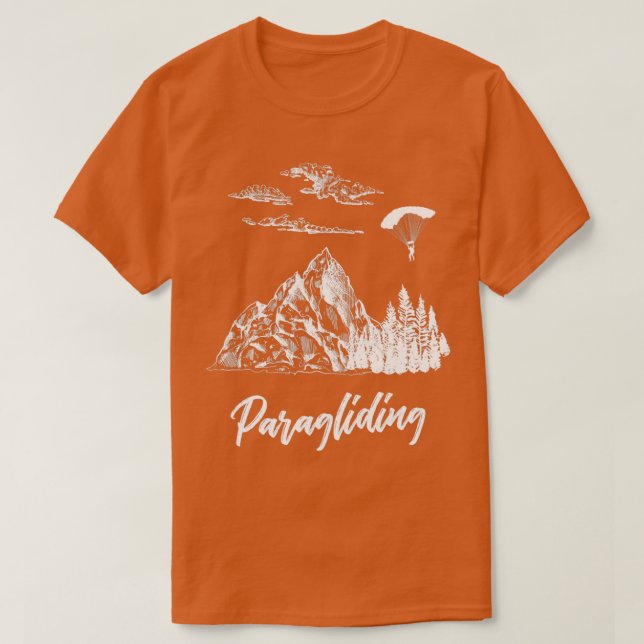 Camiseta Montanhas Parapente 1 (Frente do Design)