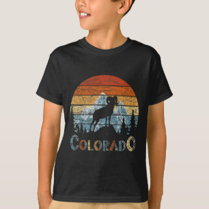 Camiseta montanhas rochosas do colorado esqui retrô acampam
