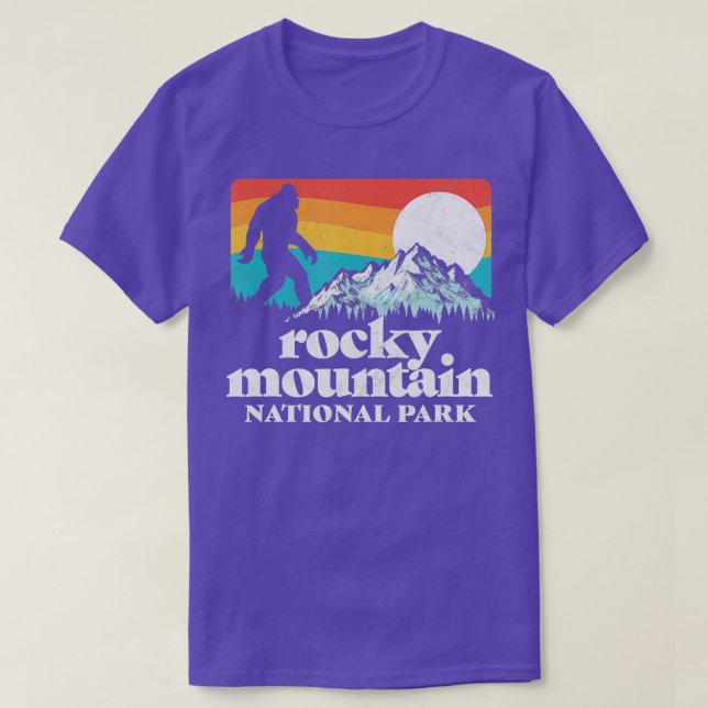 Camiseta Montanhas Rochosas do Parque Nacional do Pé Grande (Frente do Design)