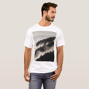Camiseta Montanhas Rochosas Nebulosas Aventura EUA Colorado