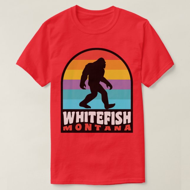 Camiseta Montanhas Rochosas Whitefish Montana (Frente do Design)