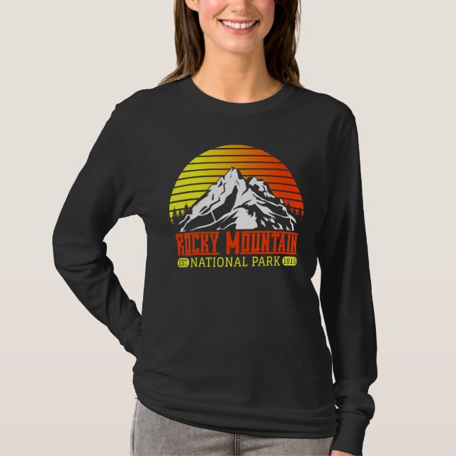 Camiseta Montanhas Rocky National Park Souvenirs Colorado B (Frente)