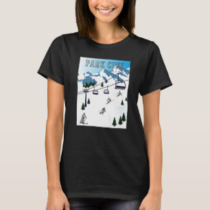 Camiseta Montanhas Rocky Winter Sports Ski Area Park
