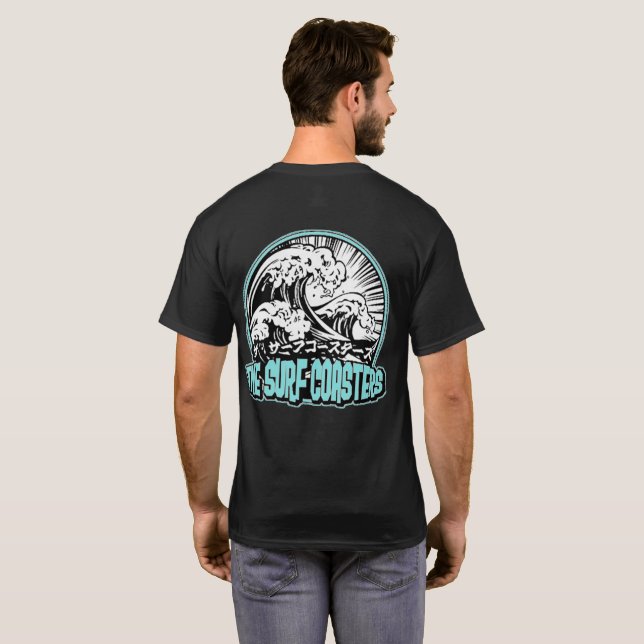 Camiseta Montanhas-russas de Surf (Parte Traseira Completa)