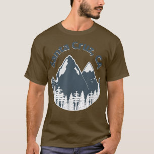 Camiseta Montanhas Santa Cruz CA subindo acampamento
