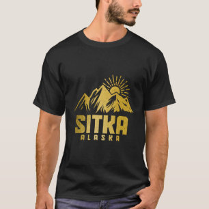 Camiseta Montanhas Sitka Alaska Caminhando pela Natureza