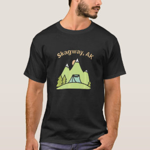 Camiseta Montanhas Skagway Ak Subindo Acampamento E O