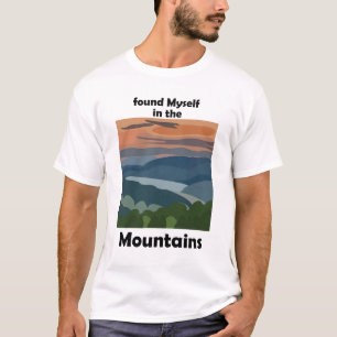 Camiseta Montanhas Sombrias Me Encontrei Nas Montanhas