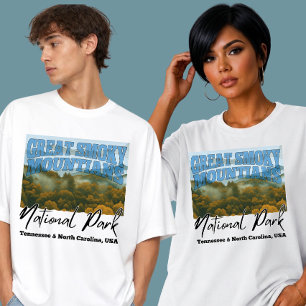 Camiseta Montanhas Sombrias Tennessee & Carolina do Norte R