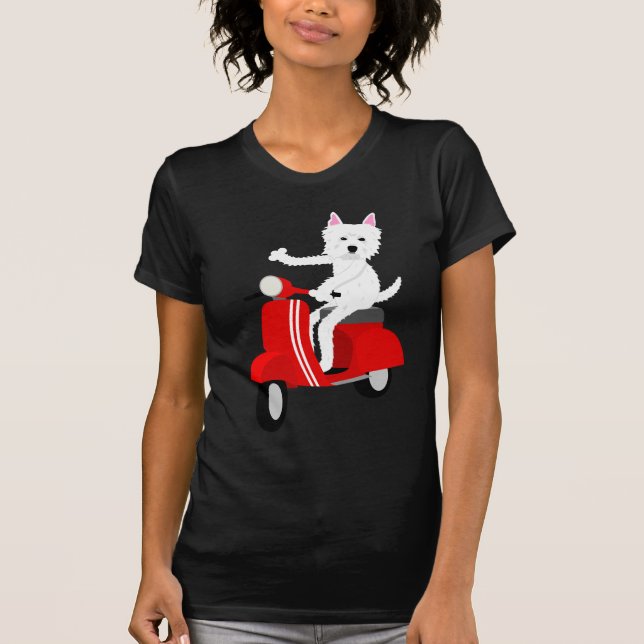 Camiseta Montanhas Terrier branco ocidentais (Frente)