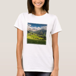 Camiseta Montanhas   Vale do Funes, Dolomites, Itália