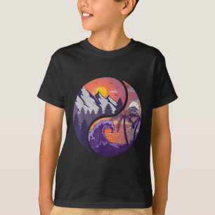 Camiseta Montanhas Yin Yang & Paisagens de Praia
