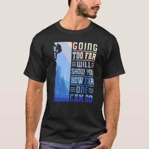 Camiseta Montanheira Escalada De Pedra A Chegar Muito Longe