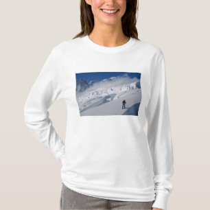 Camiseta Montanhista no glaciar Tasman no Monte